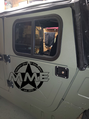 MME Hard Door Handle With Pull Knob [BLACK] For HMMWV/ Humvee