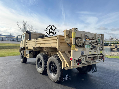 2000 STEWART & STEVENSON M1084A1 6X6 5 Ton Cargo TRUCK  W / REAR MATERIAL HANDLING CRANE