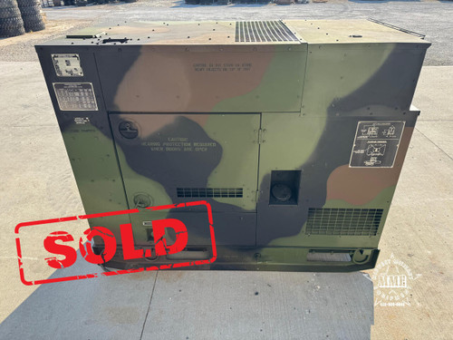 2009 15 KW MEP-804B DIESEL MILITARY TACTICAL QUIET GENERATOR (250 Hours)