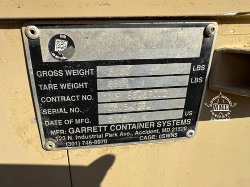 Military Surplus Garrett Working Dog Kennel w/ Heat & A/C
