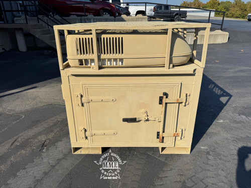 Military Surplus Garrett Working Dog Kennel w/ Heat & A/C – Expandable Aluminum K9 Box 0505-0234