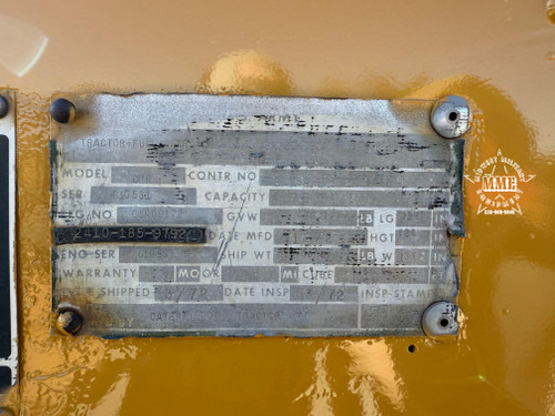 1972 Caterpillar Ex-Military D7-F Dozer With Hyster Rear Winch