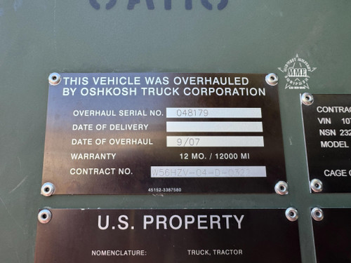 1993 Oshkosh M1070 8x8 HET Military Heavy Haul Truck Tractor Overhauled 2007