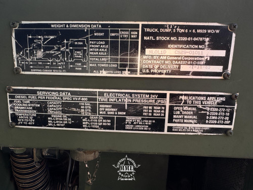 2006 Rebuild AM General M929A1 5 Ton Military 6x6 Dump Truck