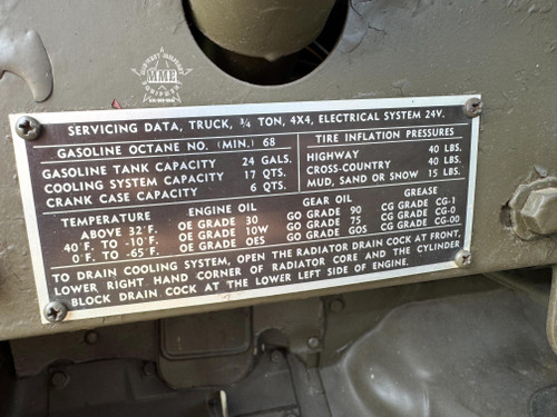 1962 Dodge M37B1 3/4 Ton 4x4 Truck