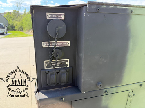15 KW MEP-804B DIESEL MILITARY TACTICAL QUIET GENERATOR (1,038 Hours)