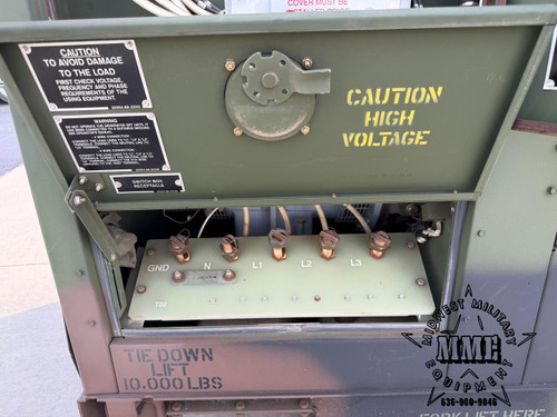 15 KW MEP-804B DIESEL MILITARY TACTICAL QUIET GENERATOR (1,038 Hours)