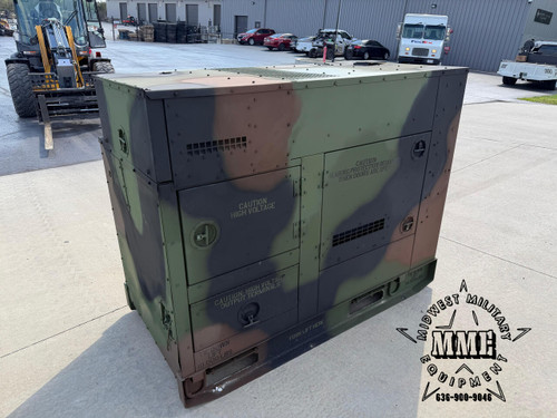 15 KW MEP-804B DIESEL MILITARY TACTICAL QUIET GENERATOR (1,038 Hours)