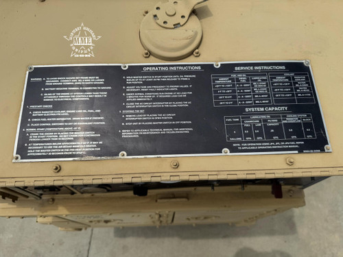 2009 Rebuild FERMONT MEP-802A 5 KW Military Diesel Generator 60 Hz