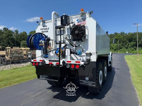 2010 Oshkosh MK23A1 MTVR 7 Ton 6x6 4000 Gallon Water Truck With A/C 