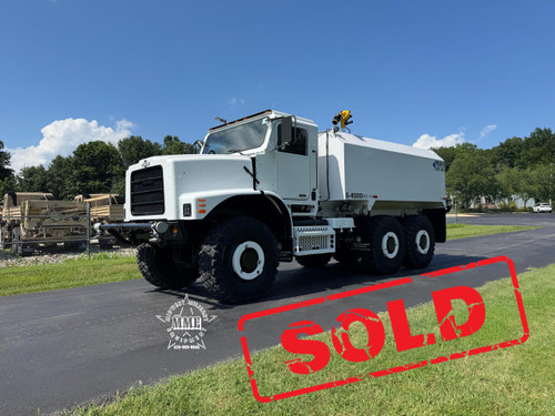 2010 Oshkosh MK23A1 MTVR 7 Ton 6x6 4000 Gallon Water Truck With A/C 