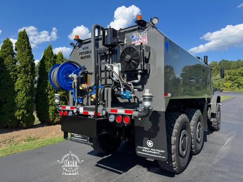 2011 Oshkosh MK23A1 MTVR 7 Ton 6x6 4000 Gallon Water Truck With A/C 