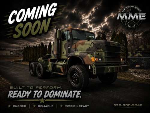 2009 M916A3 Freightliner 6x6 Semi Truck Tractor / 45,000 LB Rear Winch