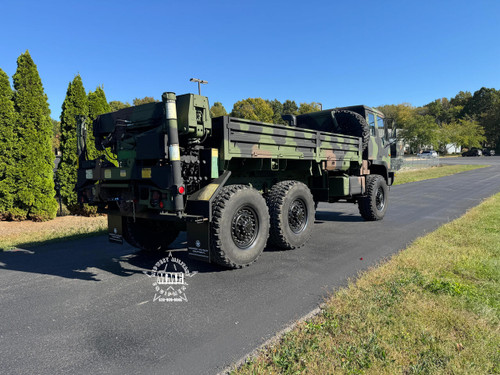 2002 STEWART & STEVENSON M1084A1 6X6 5 Ton Cargo TRUCK  W / REAR MATERIAL HANDLING CRANE