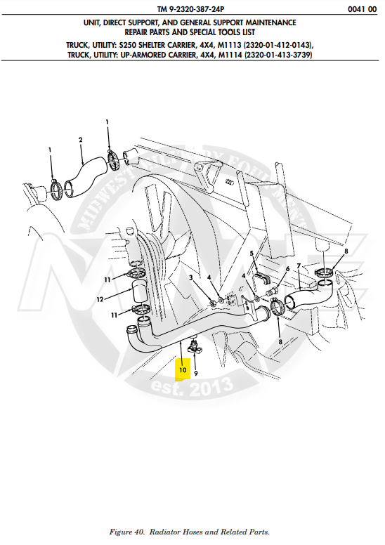 Lower Radiator Tube (Stainless)