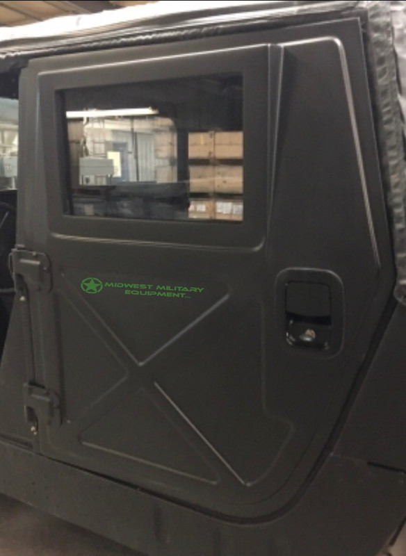 NEW Humvee Fiberglass Power X Door Kit Midwest Military Equipment