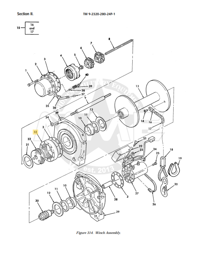 RING  GEAR  WINCH