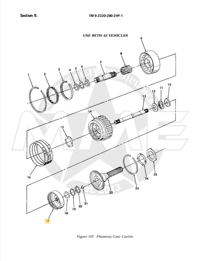 GEAR REAR INTERNAL