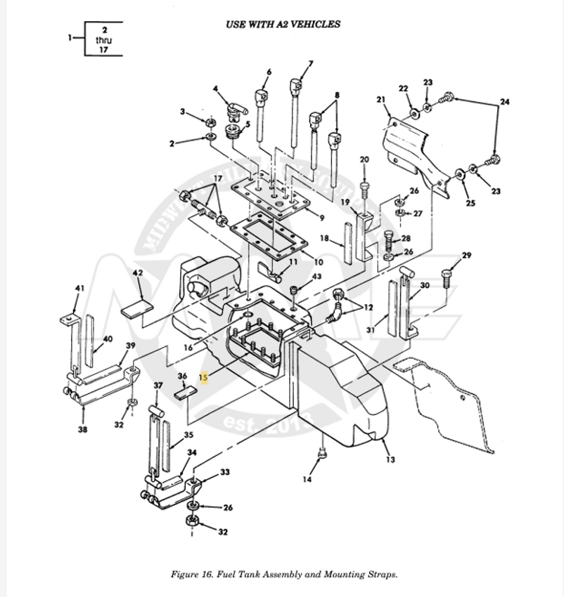 RETAINER ASM - FUEL TANK