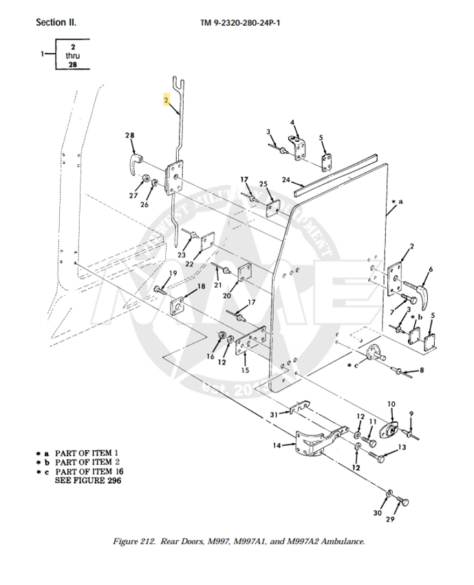 DOOR LATCH AND ROD ASM