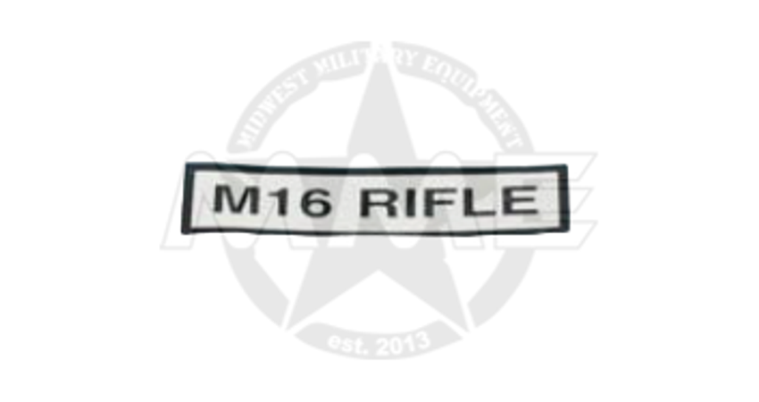 DECAL M16 RIFLE