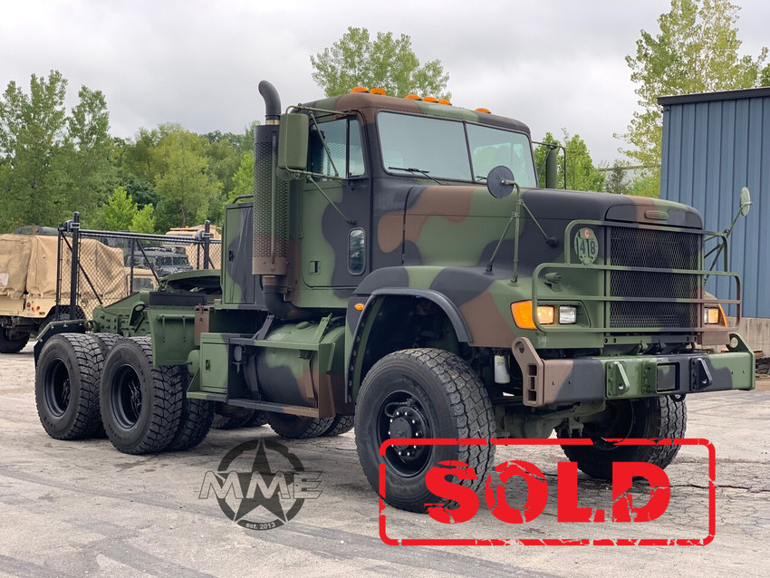 2008 M916A3 Freightliner 6x6 Semi Truck Tractor / 45,000LB Rear Winch