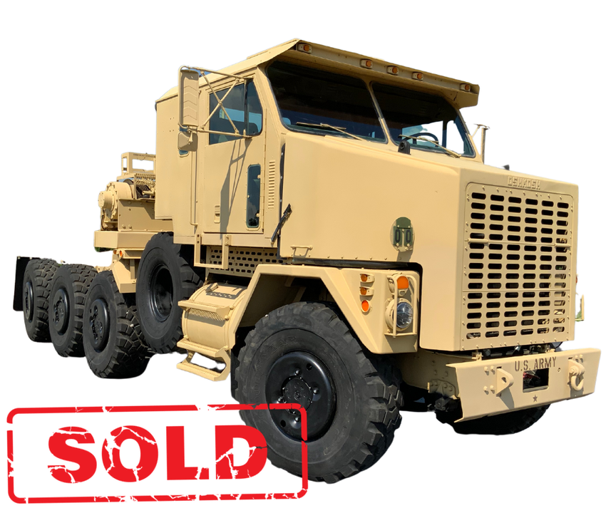 1993 Oshkosh M1070 8x8 HET Military Heavy Haul Tractor Truck Overhauled 2012