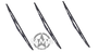 LMTV/MTV Replacement Wiper Blades (Set of 3)
