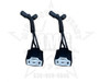 H4 Headlight Plug adapter to Female Military Plug (PAIR) M998 M923 M1078
