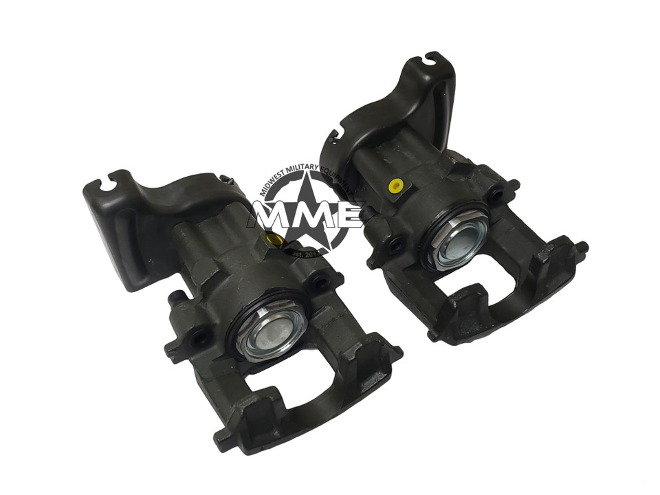 Pair of Replacement Rear Brake Calipers With Parking Brake Bracket