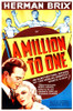A Million To One Us Poster Art Top Center: Bruce Bennett; Bottom From Left: Bruce Bennett Joan Fontaine 1937 Movie Poster Masterprint - Item # VAREVCMCDMITOEC010H