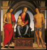 Madonna Enthroned With Child And Sts John The Baptist And Sebastian Poster Print - Item # VAREVCMOND027VJ435H