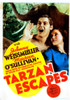 Tarzan Escapes Johnny Weissmuller Maureen O'Sullivan On Midget Window Card 1936 Movie Poster Masterprint - Item # VAREVCMCDTAESEC009H