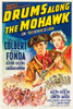 Drums Along The Mohawk Poster Art Claudette Colbert Henry Fonda 1939 Tm And Copyright ?? 20Th Century Fox Film Corp. All Rights Reserved/Courtesy Everett Collection Movie Poster Masterprint - Item # VAREVCMSDDRALEC005H