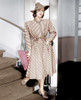 The Doctor Takes A Wife Loretta Young Modeling A Striped Wool Coat Designed By Irene 1940 Photo Print - Item # VAREVCM8DDOTAEC001H