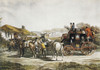 Change Of Horses In The Diligence Of "South London Royal Mail". Engraving By James Harris From A Henderson Painting. Engraving. ?? Aisa/Everett Collection Poster Print - Item # VAREVCFINA051AH151H