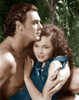 Tarzan Escapes From Left: Johnny Weissmuller Maureen O'Sullivan 1936 Photo Print - Item # VAREVCM8DTAESEC001H