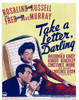 Take A Letter Darling From Left: Fred Macmurray Rosalind Russell On Window Card 1942. Movie Poster Masterprint - Item # VAREVCMCDTAALEC001H