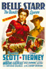 Belle Starr Top From Left: Gene Tierney Randolph Scott 1941 Tm And Copyright ??20Th Century Fox Film Corp. All Rights Reserved./Courtesy Everett Collection Movie Poster Masterprint - Item # VAREVCMMDBESTFE001H