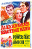 Alexander'S Ragtime Band Us Poster Top From Left: Don Ameche Alice Faye Tyrone Power 1938 Tm And Copyright ?? 20Th Century Fox Film Corp. All Rights Reserved./Courtesy Everett Collection Movie Poster Masterprint - Item # VAREVCMMDALRAFE001H