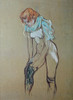 Woman Putting A Stocking On Poster Print - Item # VAREVCMOND074VJ789H