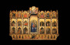 Polyptych With Virgin Enthroned And Child Poster Print