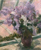 Lilacs In A Window 1880 Poster Print by  Mary Cassatt