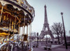 Carousel with the Eiffel tower in the background Poster Print by  Assaf Frank - Item # VARPDXAF20120313097C08