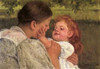 Maternal Caress 1896 Poster Print by  Mary Cassatt - Item # VARPDX372671