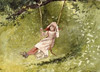 Girl on a Swing Poster Print by  Winslow Homer - Item # VARPDX268129