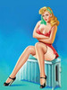Mid-Century Pin-Ups - Wink Magazine - Warm Thoughts Poster Print by  Peter Driben - Item # VARPDX453894