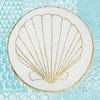 Summer Shells II Teal and Gold Poster Print by  Kathrine Lovell - Item # VARPDX24829