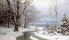 A Wooded Winter Landscape Poster Print by  Anders Anderson-Lundby - Item # VARPDX267643