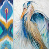 Blue Heron Ikat II Poster Print by Patricia Pinto - Item # VARPDX9891C